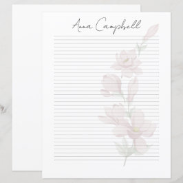 Papel de Papelaria com Nome em Roteiro Chic Monogr