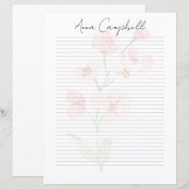 Papel de Papelaria com Nome em Roteiro Chic Monogr