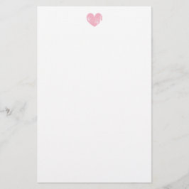 Papel de papelaria de casamento vintage rosa coraç