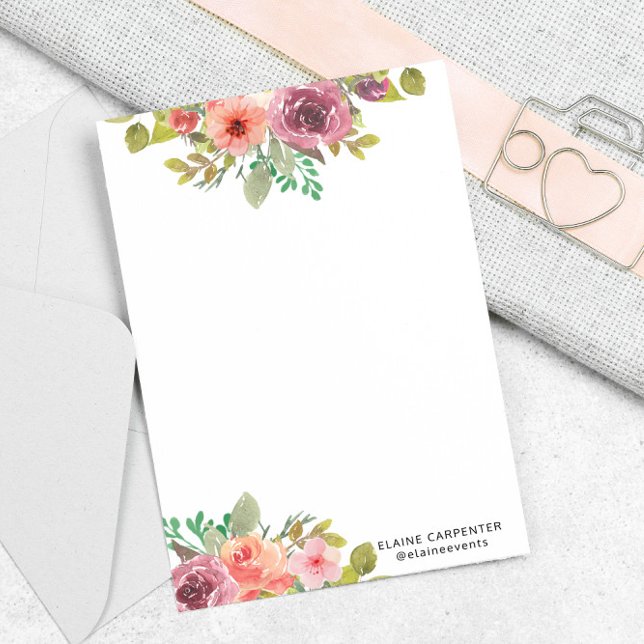 Papel de papelaria de flores aquáticas de verão vi (Criador carregado)