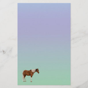 Papel de papelaria de Pastel de Tintas Cavalas