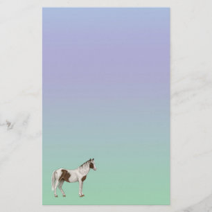 Papel de papelaria de Pastel de Tintas Cavalas