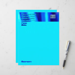 Papel de papelaria (Elétrico Azul) SDCs ©️ 2024