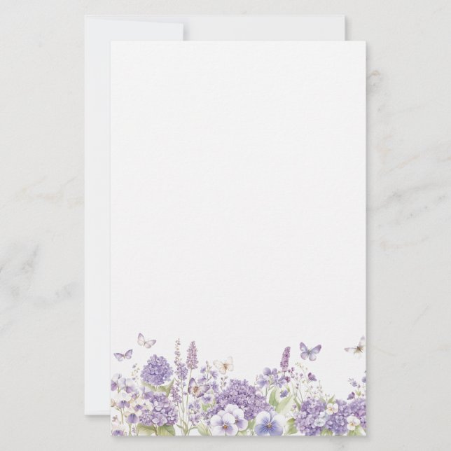 Papel de Papelaria Floral (Frente)