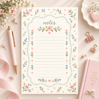 Papel de papelaria floral Cottagecore