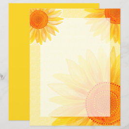 Papel de Papelaria Girassol