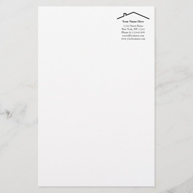 Papel de papelaria para empresas de construção (Frente)