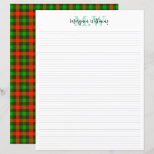 Papel de papelaria para impressão vintage com mono