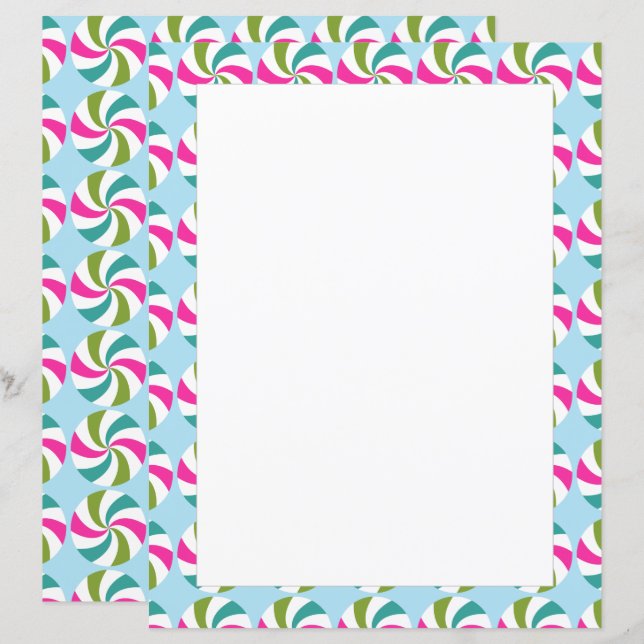 Papel de papelaria para pintura de Natal (Frente/Verso)