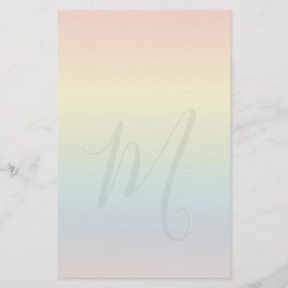 Papel de papelaria personalizada com arco-íris pas