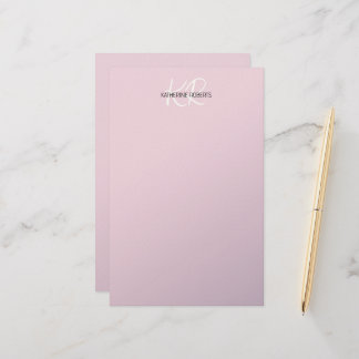 Papel de papelaria personalizada Lilás Lavanda