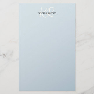 Papel de Papelaria Personalizado Baby Blue