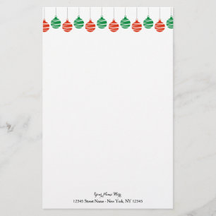 Papel de papelaria personalizado com decoração de