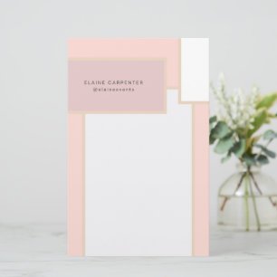 Papel de papelaria personalizado estilo Mid Centur