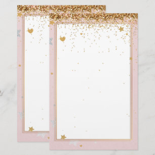 Papel de papelaria rosado Elegante