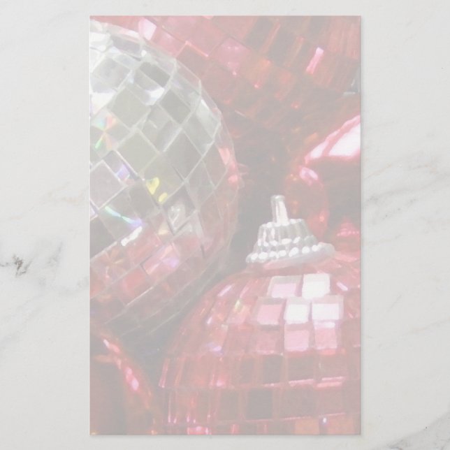 Papel de papelaria vermelho (Frente)