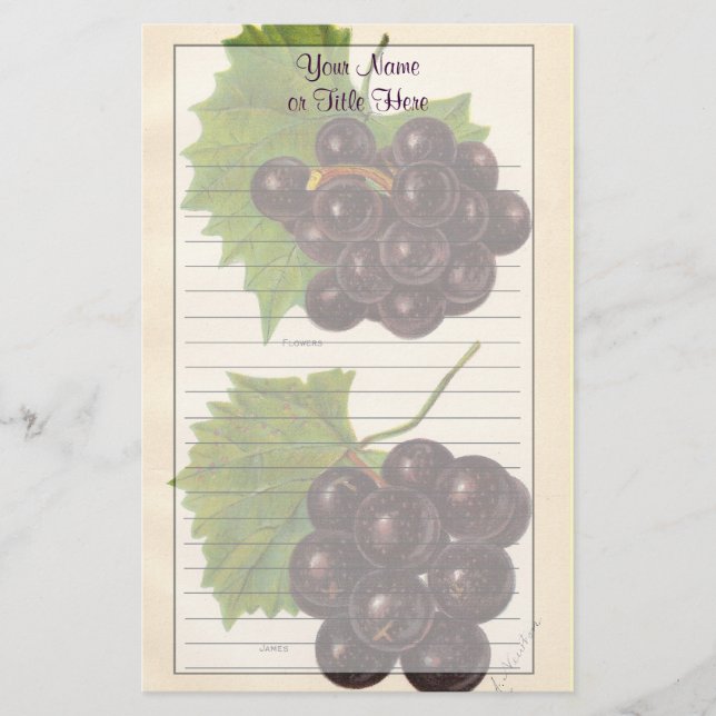 Papel de papelaria Vintage Graphics (Frente)