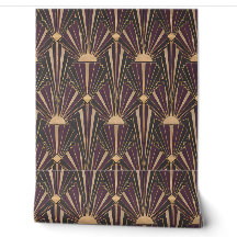 Papel de Parede Adesivo Deco Sunburst Art Déco