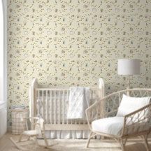 Papel de parede clássico de berçário Beatrix Potte