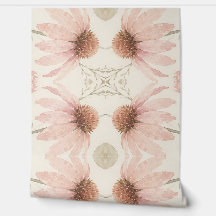 Papel de Parede com Padrão de Aquarela de Coneflow