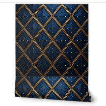 Papel de Parede com Padrão de Diamante de Luxo