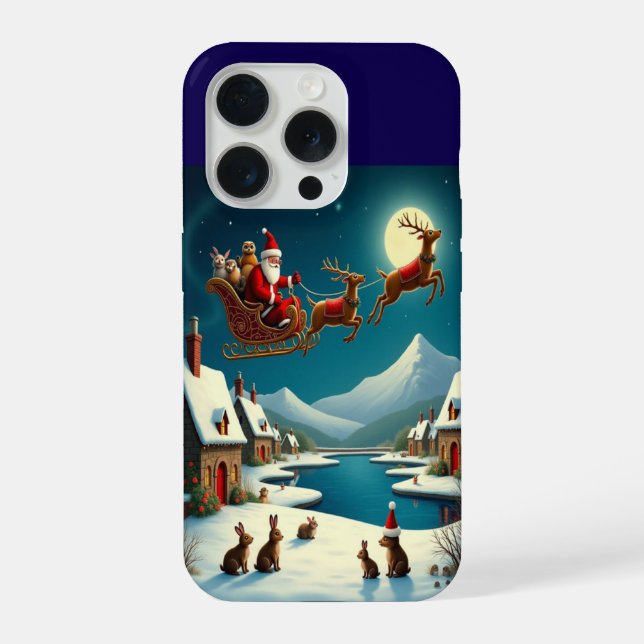 Papel de Parede da Aldeia de Inverno do Natal Enca (Verso)