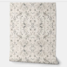 Papel de Parede Damasko Botânico Macio - Aquarela 