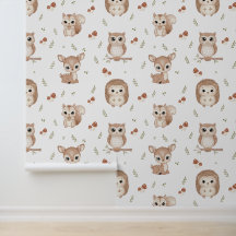 Papel de Parede de Animais da Floresta para Berçár