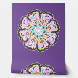 Papel de parede de descolamento e cola 14 - Lavend