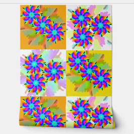 Papel de parede de punção 7 - Flores místicas