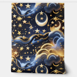 Papel de Parede - Design de Fases Lunares Celestia