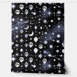 Papel de Parede - Design de Lua Celestial Onyx