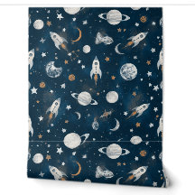 Papel de Parede Espacial | Parede de Destaque na S
