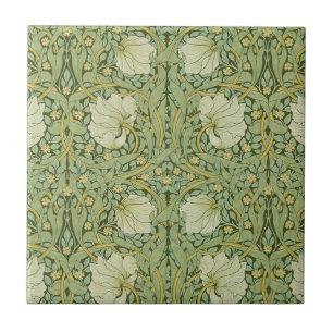 Papel de Parede Floral Azul Pimpinela de William M