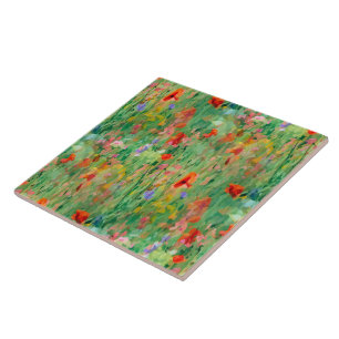Papel de Parede Floral de Campo de Glória de Verão