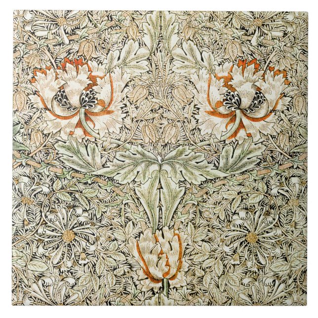 Papel de Parede Floral de William Morris Madressil (Frente)