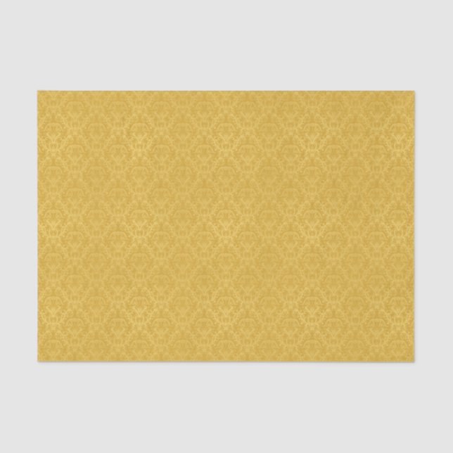 Papel de parede floral dourado luxuoso (Frente )
