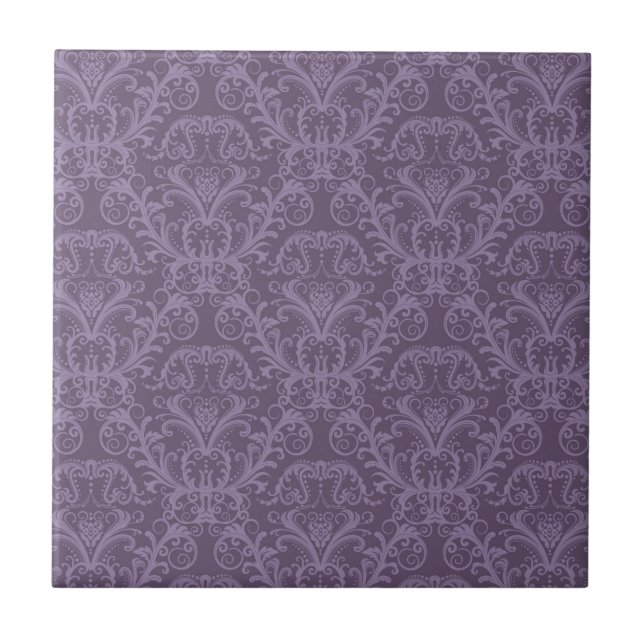 Papel de parede floral roxo 2 (Frente)