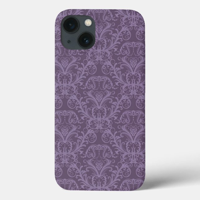 Papel de parede floral roxo 2 (Verso)