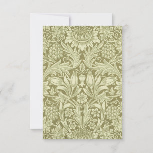 Papel de Parede Girassol de William Morris em Oliv
