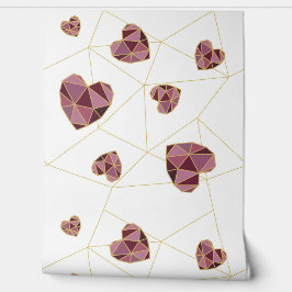 Papel de Parede Harmonia Coração Geométrico