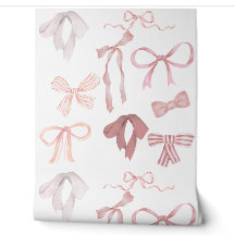 Papel de parede Laços Rosa