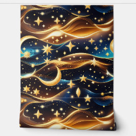 Papel de Parede - Lua Celestial Âmbar