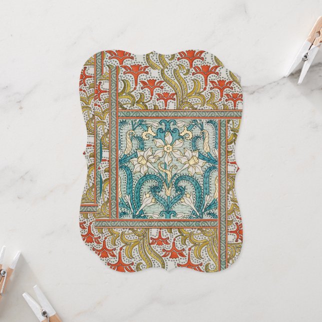 Papel de parede para flores Daffodil chintz art no (Frente/Verso In Situ)