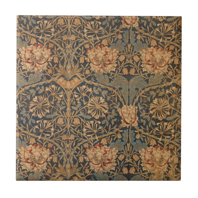 Papel de parede rico William Morris Honeysuckle (Frente)