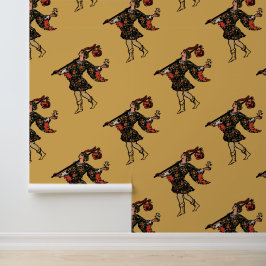 Papel de parede Tarot - Cartão de tolo - Amarelo