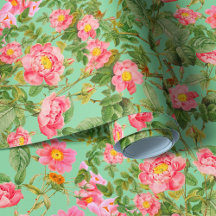 Papel de parede Vintage Pink Roses