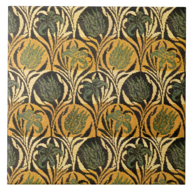 Papel de Parede Vintage Tulipa Lírio William Morri (Frente)