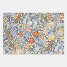 Papel de parede Vitoriano Gold Lily de William Mor