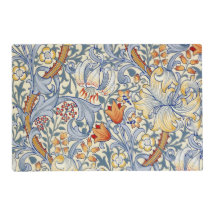 Papel de parede vitoriano Gold Lily de William Mor